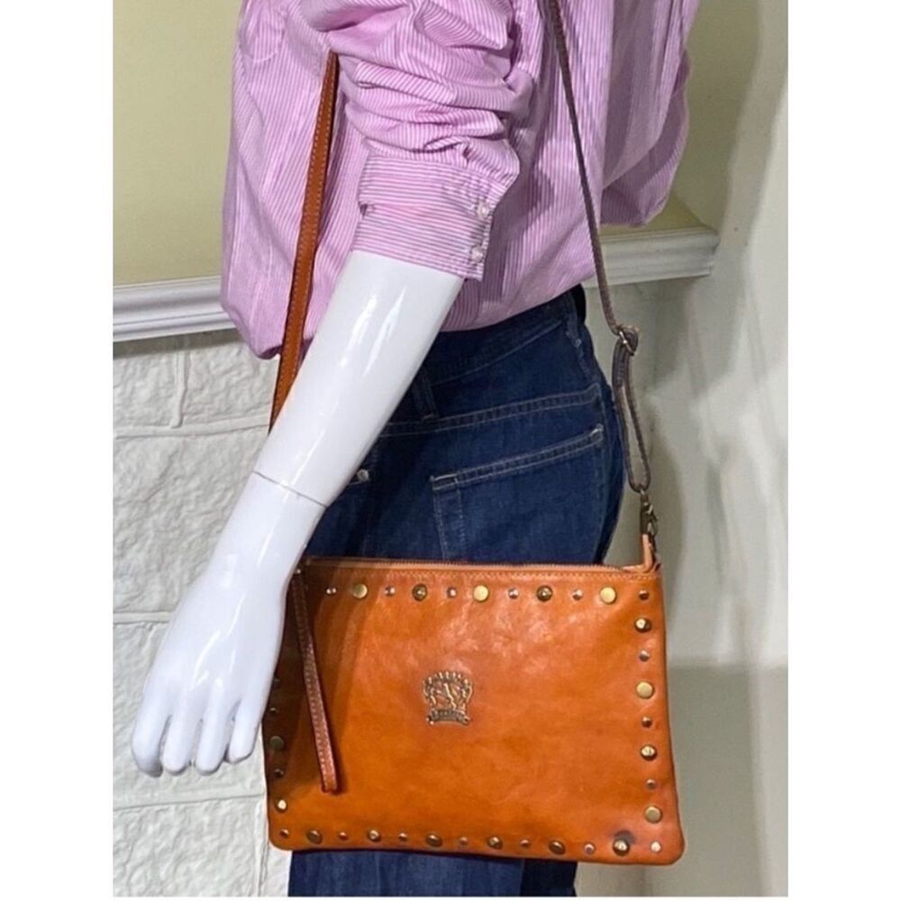 Pratesi Firenze Leather Convertible Shoulder / Clutch Bag